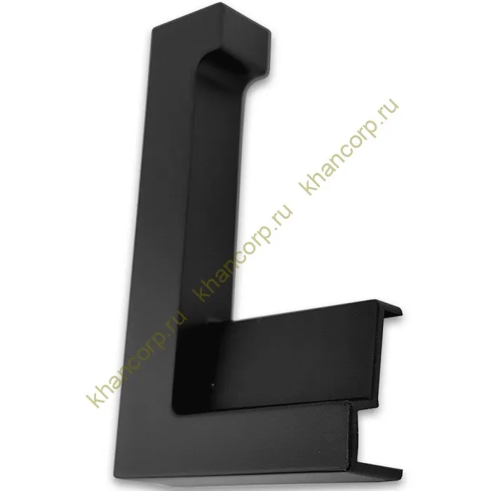 Заглушка FDPA-431L ЛЕВАЯ угловая для порога FDPA-43.15, ПВХ/черный