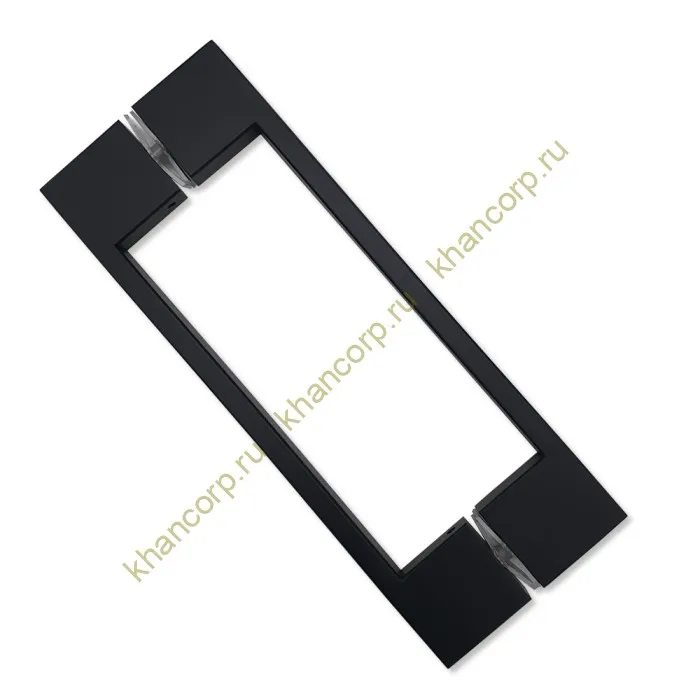 Ручка скоба FDR-90, 10х15х220х1.0 мм, нержавейка/черный