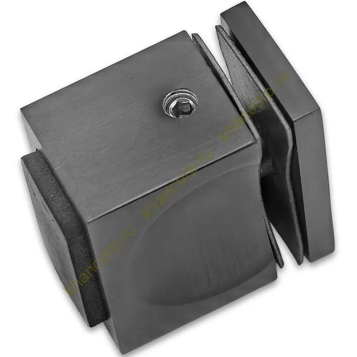 Ручка кноб FDR-67 с резиновым торцом (односторонняя), алюминий/оружейная сталь