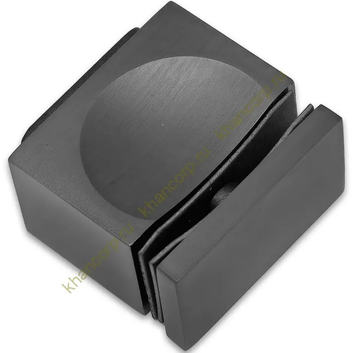 Ручка кноб FDR-67 с резиновым торцом (односторонняя), алюминий/оружейная сталь