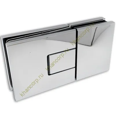 Петля Сирена FDP-212 стекло-стекло 180˚, латунь/хром