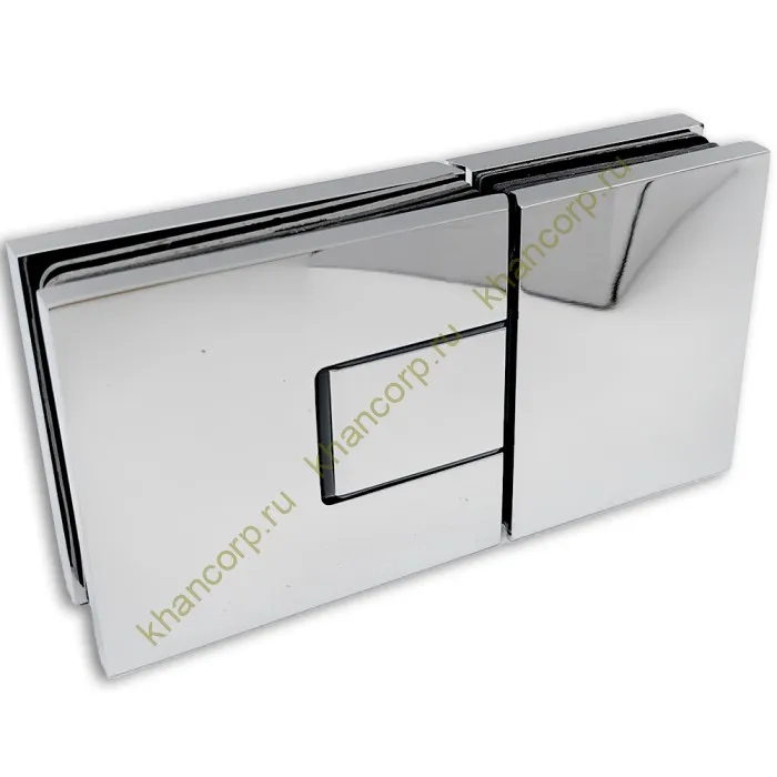 Петля Сирена FDP-212 стекло-стекло 180˚, латунь/хром