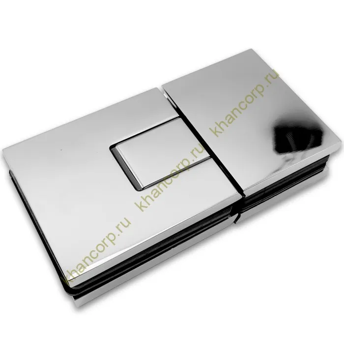 Петля Сирена FDP-212 стекло-стекло 180˚, латунь/хром