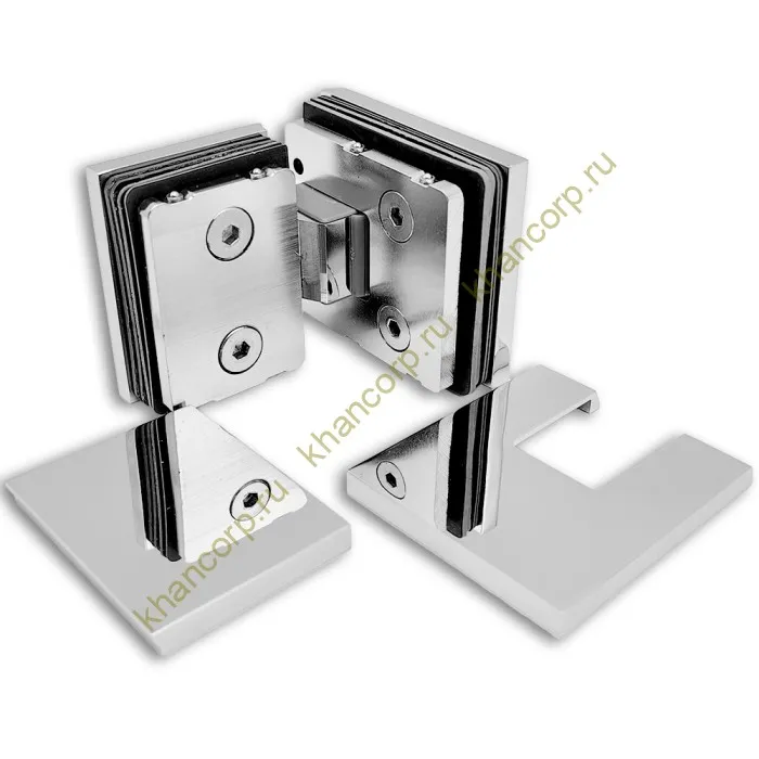 Петля Сирена FDP-212 стекло-стекло 180˚, латунь/хром