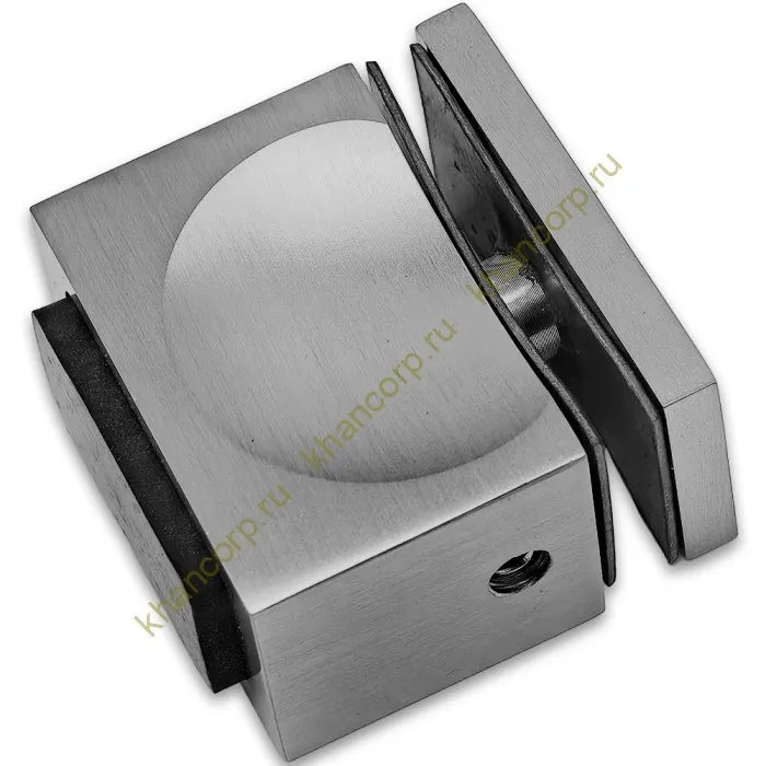 Ручка кноб FDR-67 с резиновым торцом (односторонняя), алюминий/матовый