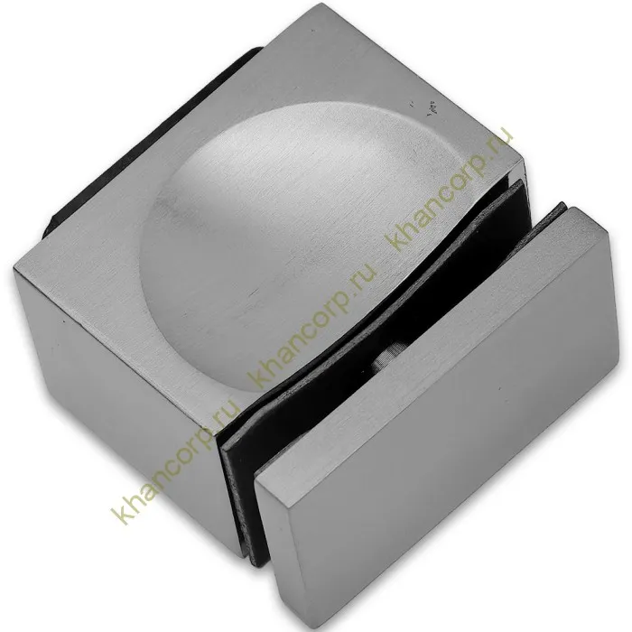 Ручка кноб FDR-67 с резиновым торцом (односторонняя), алюминий/матовый