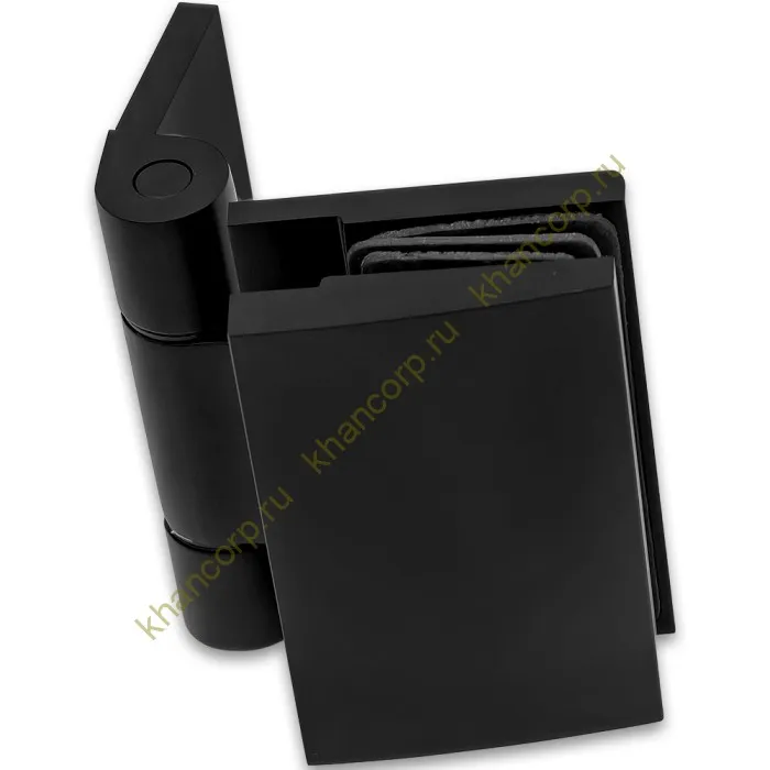 Петля Рея FDP-220 стена-стекло 90° с крышками латунь/черный