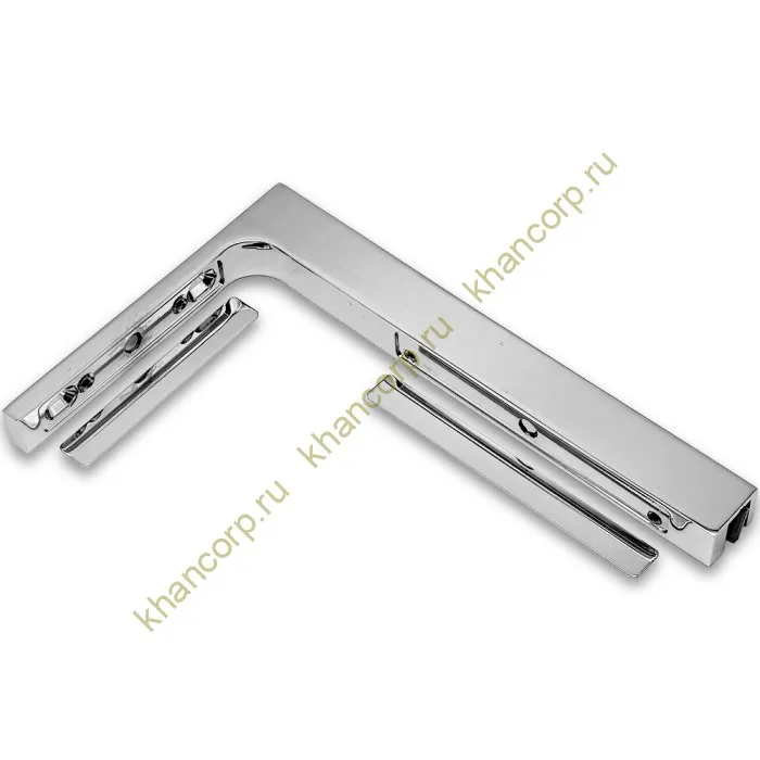 Угловой стабилизатор Диор FDK-5R стена-стекло 90˚ правый, нержавейка/полированный