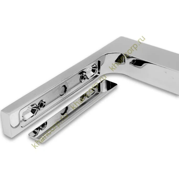 Угловой стабилизатор Диор FDK-5R стена-стекло 90˚ правый, нержавейка/полированный