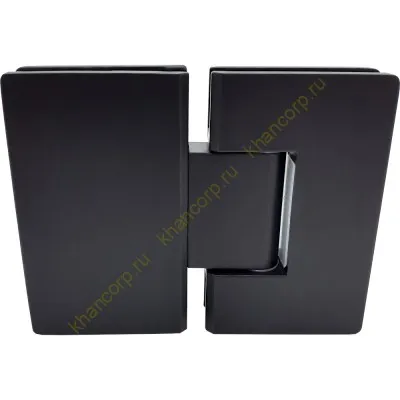 Петля Альфа α FDP-12 стекло-стекло 180˚, нержавейка/черный