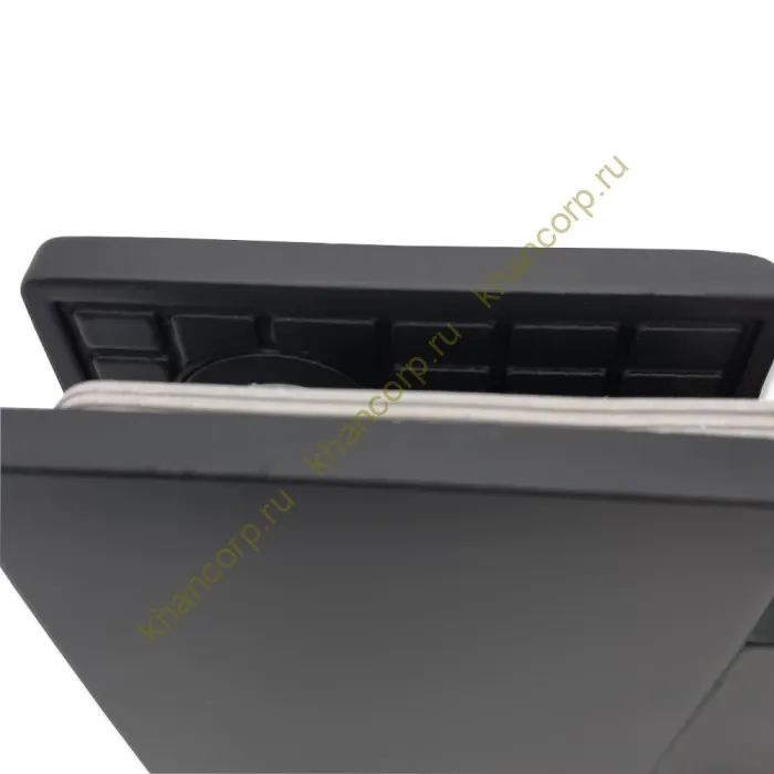 Петля Альфа α FDP-12 стекло-стекло 180˚, нержавейка/черный