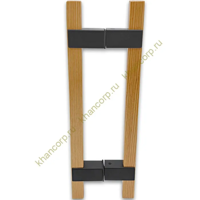 Ручка для сауны FDR-170, 20х220х320 мм, нержавейка/дерево/черный