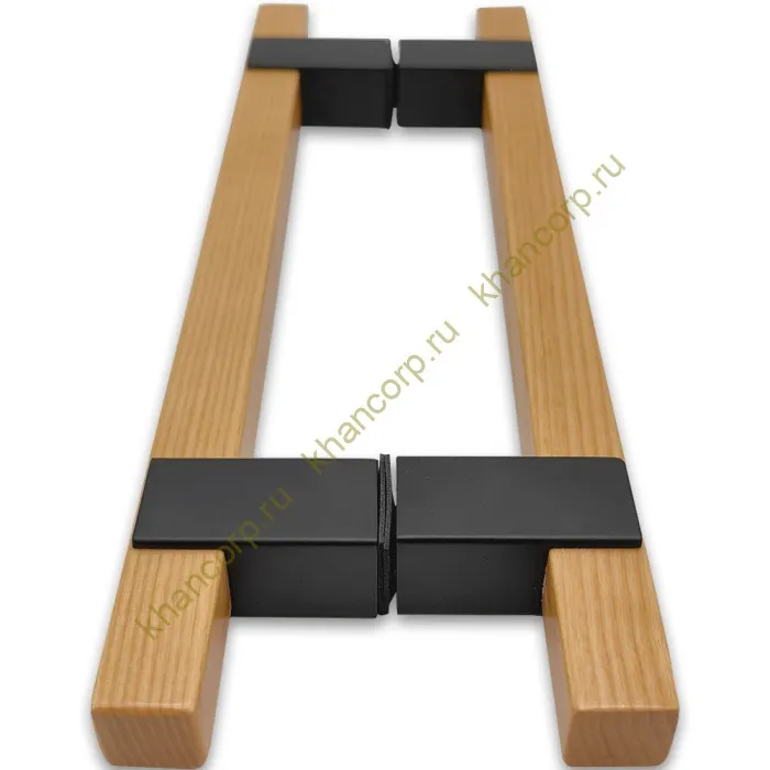 Ручка для сауны FDR-170, 20х220х320 мм, нержавейка/дерево/черный