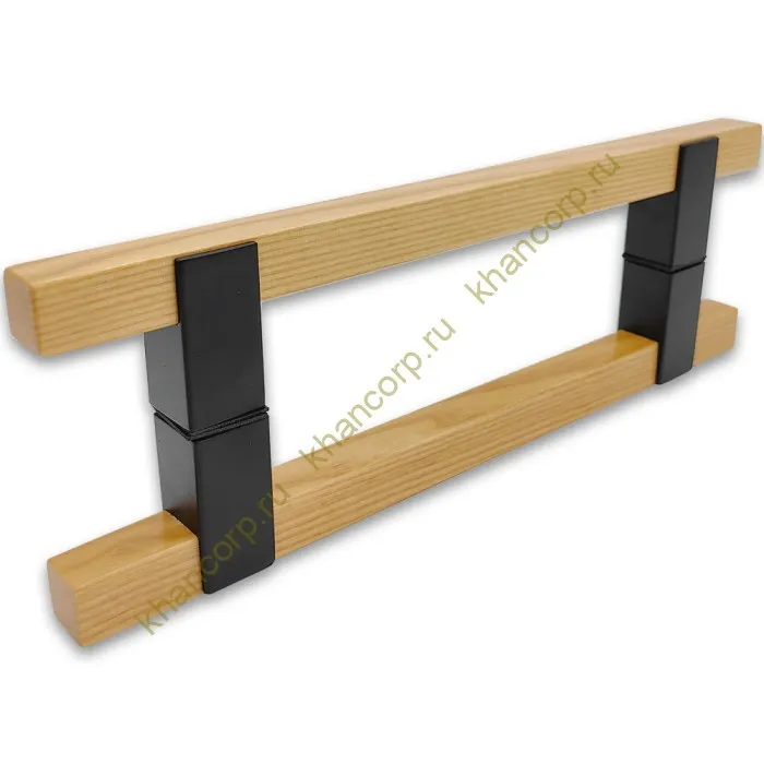 Ручка для сауны FDR-170, 20х220х320 мм, нержавейка/дерево/черный