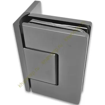 Петля Афина FDP-130 стена-стекло с боковым креплением, латунь/оружейная сталь