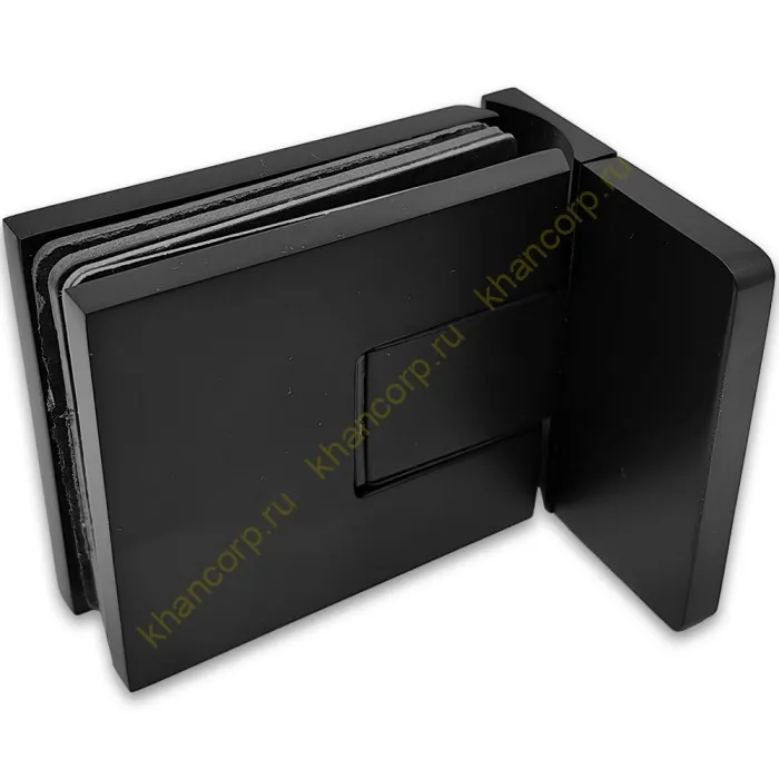 Петля Сирена FDP-210 стена-стекло 90˚ с боковым креплением, латунь/черный