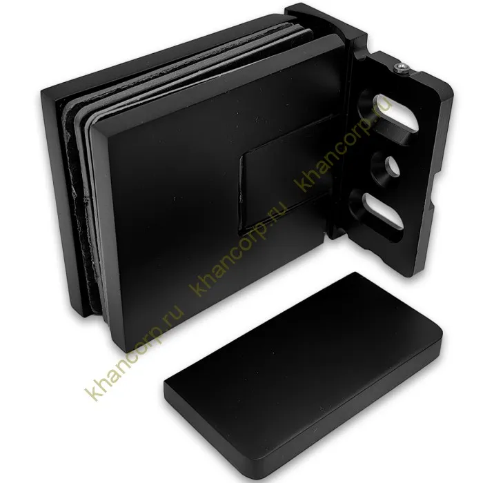 Петля Сирена FDP-210 стена-стекло 90˚ с боковым креплением, латунь/черный