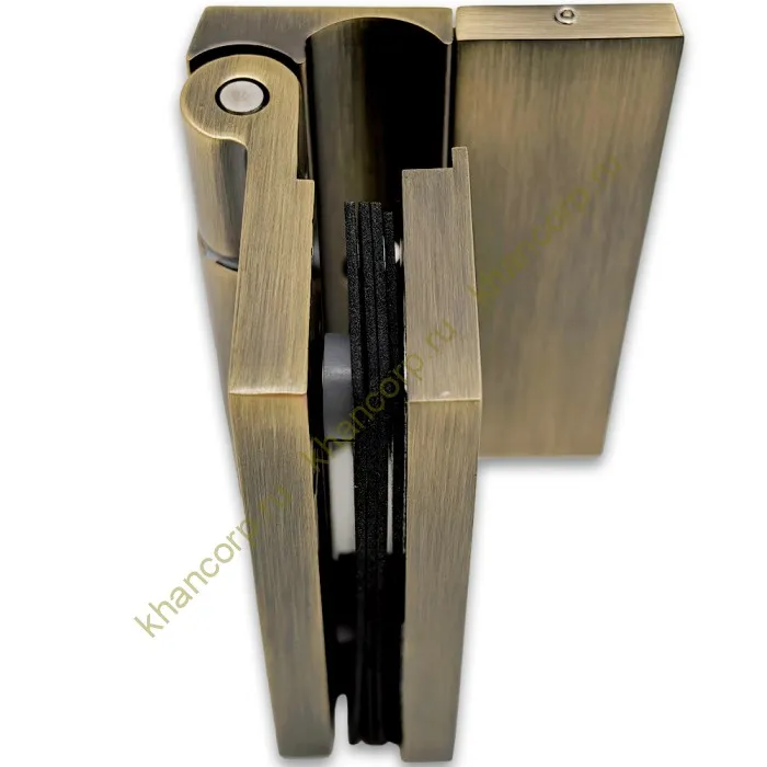 Петля Гера FDP-120 стена-стекло 90˚ открывание наружу, цинк/бронза