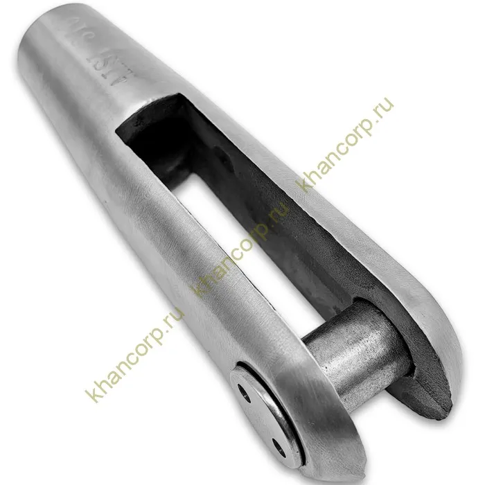 Наконечник FN-120 для ванта (тяги) левый М14, нержавейка/матовый