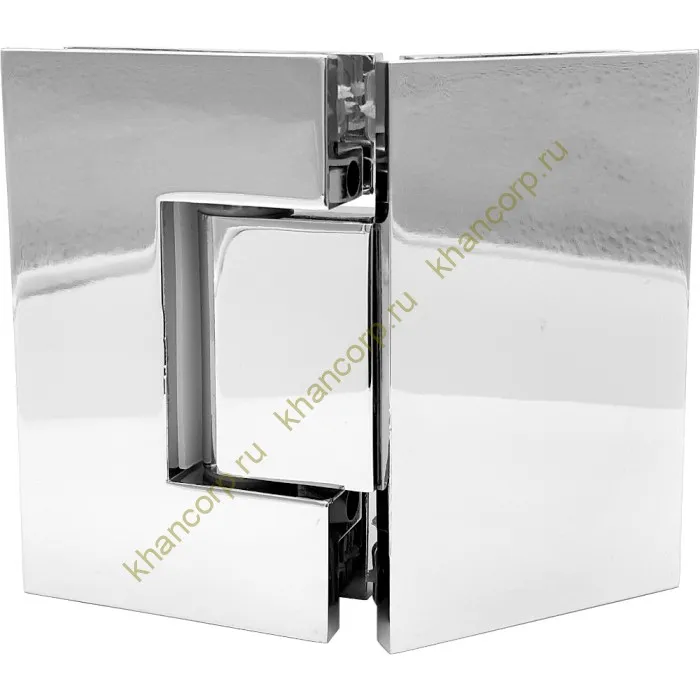 Петля Альфа α FDP-14 стекло-стекло 135˚ нержавейка/полированный