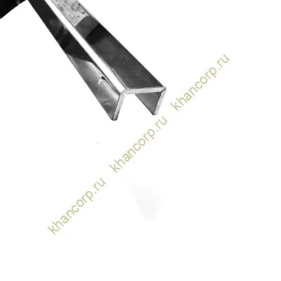 Поручень FOP-210, 16.8x13 под стекло 12 мм длина 4 м, нержавейка/полированный