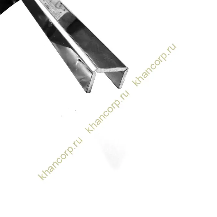 Поручень FOP-210, 16.8x13 под стекло 12 мм длина 4 м, нержавейка/полированный