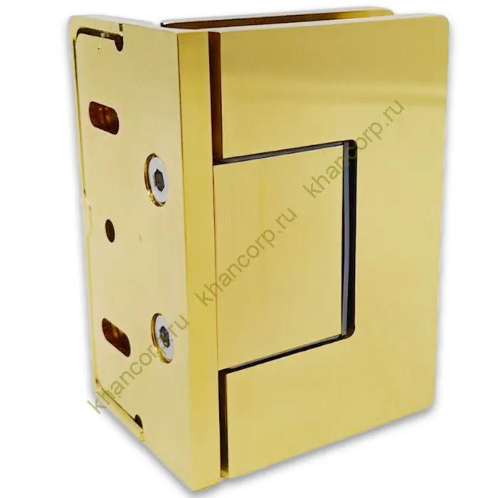 Петля Афина FDP-130 стена-стекло с боковым креплением, латунь/брашированное золото