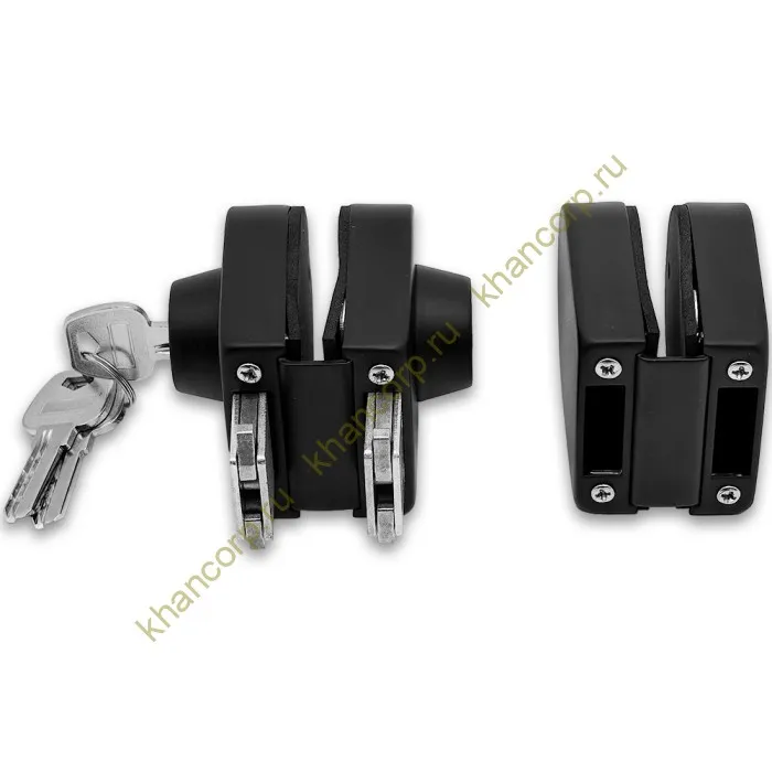 Замок FKZ-32 зажимной ключ/ключ, нержавейка/черный