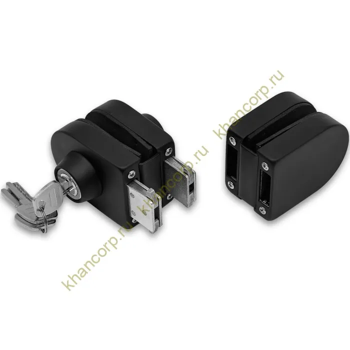 Замок FKZ-32 зажимной ключ/ключ, нержавейка/черный