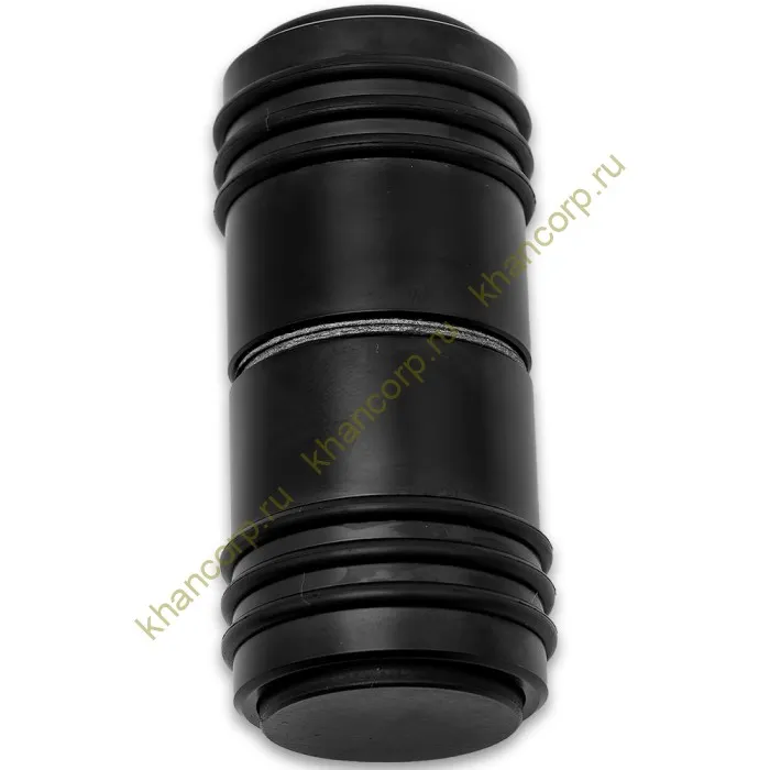 Ручка кноб Йота FDR-143 с двумя резиновыми торцами, алюминий/черный