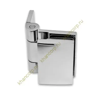 Петля Рея FDP-220 стена-стекло 90° с крышками латунь/хром