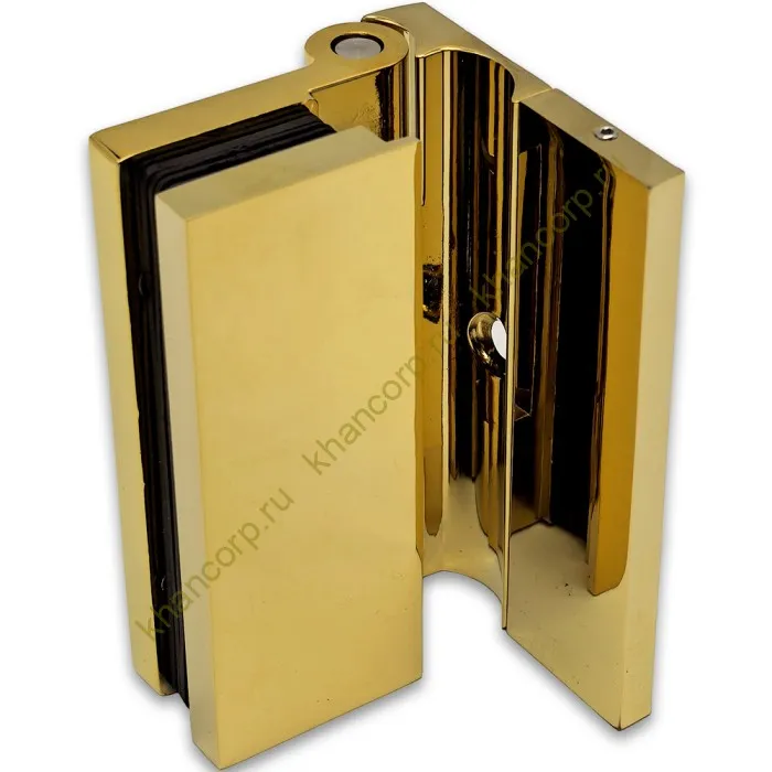 Петля Гера FDP-120 стена-стекло 90˚ открывание наружу, цинк/золото