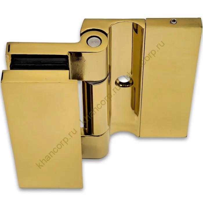 Петля Гера FDP-120 стена-стекло 90˚ открывание наружу, цинк/золото