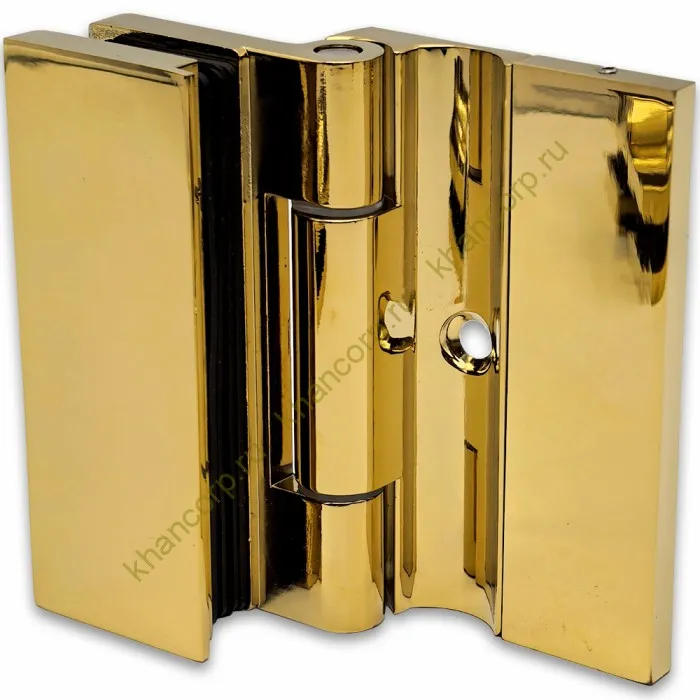 Петля Гера FDP-120 стена-стекло 90˚ открывание наружу, цинк/золото