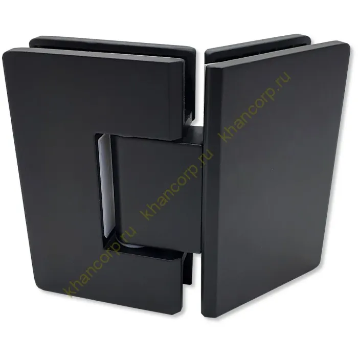 Петля Альфа α FDP-14 стекло-стекло 135˚ нержавейка/черный