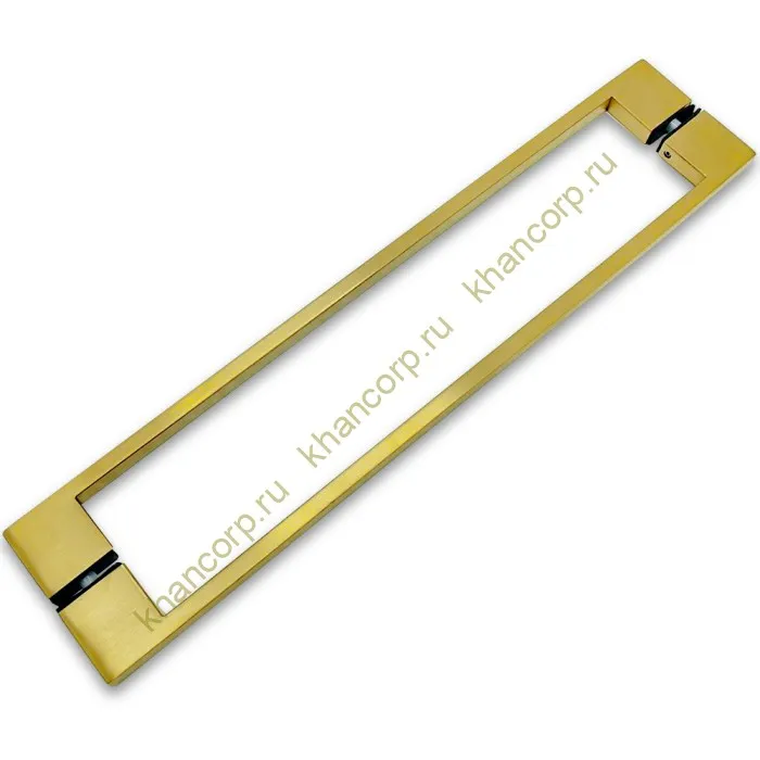 Ручка скоба FDR-92, 10х15х450х1.0 мм, нержавейка/брашированное золото