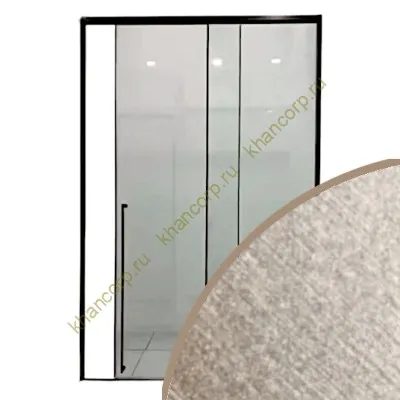 Раздвижная система Нимфа FDS-8 в проем, нержавейка/золотой песок