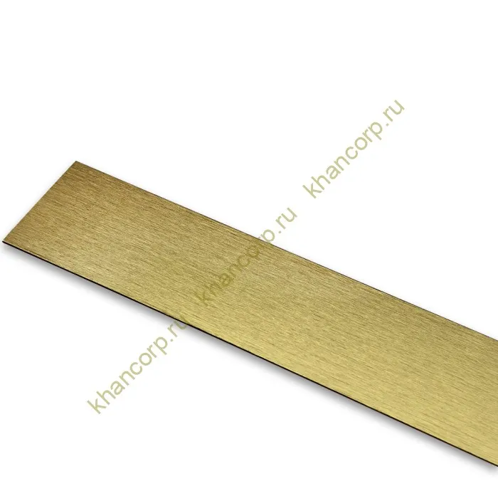 Крышка FKP-442.3 для профиля зажимного FKP-443, длина 3 м, алюминий/брашированное золото