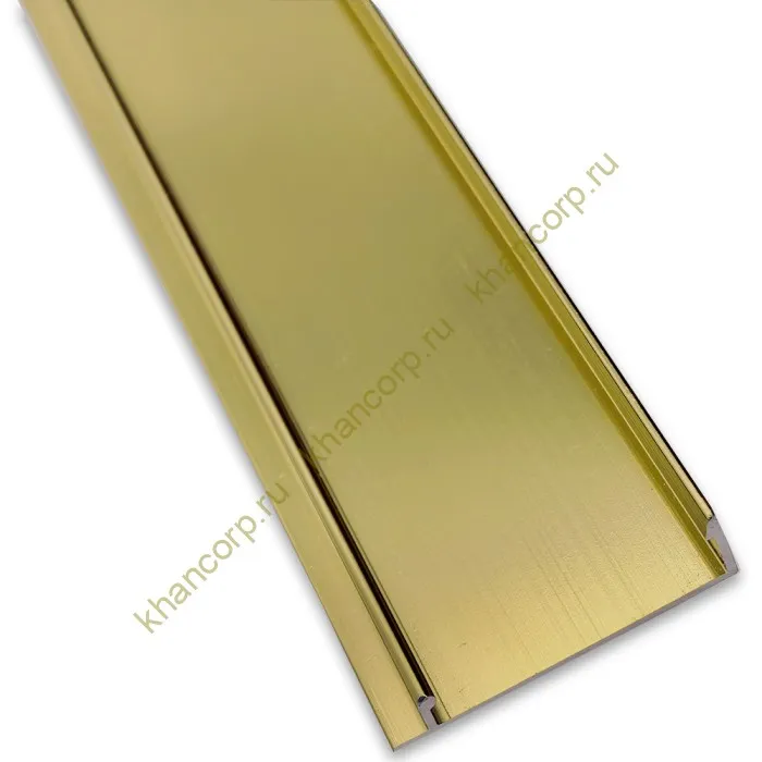 Крышка FKP-442.3 для профиля зажимного FKP-443, длина 3 м, алюминий/брашированное золото