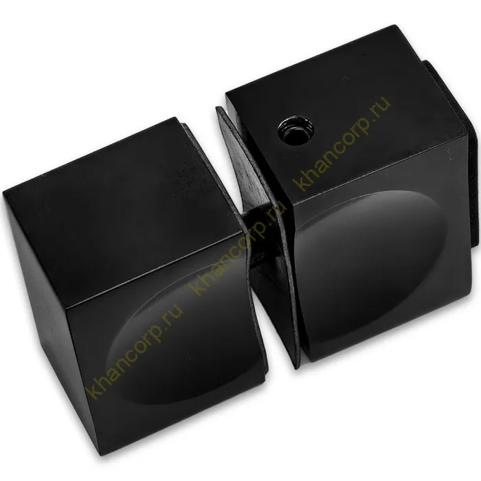 Ручка кноб FDR-66 с одним резиновым торцом, алюминий/черный