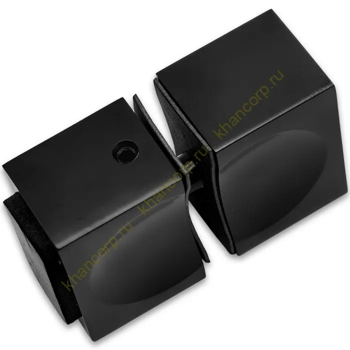 Ручка кноб FDR-66 с одним резиновым торцом, алюминий/черный