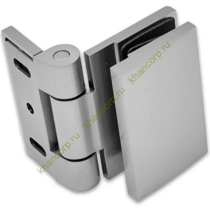 Петля Рея FDP-220 стена-стекло 90° с крышками латунь/матовый