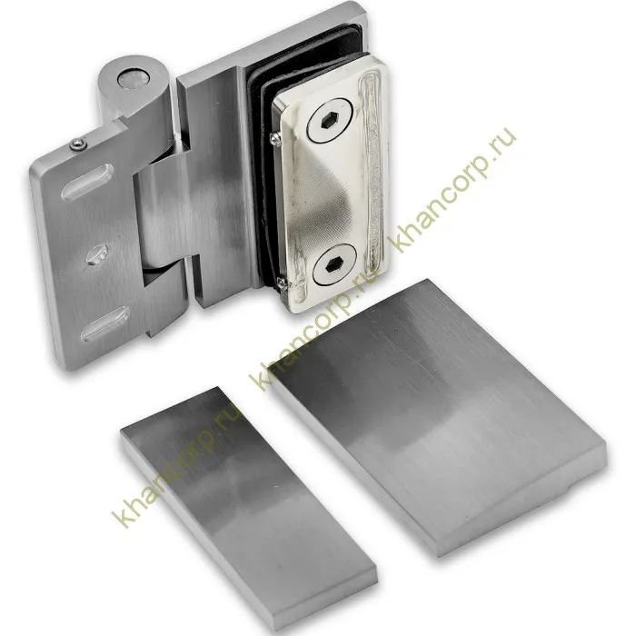 Петля Рея FDP-220 стена-стекло 90° с крышками латунь/матовый