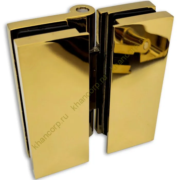 Петля Гера FDP-121 стекло-стекло 180˚, цинк/золото