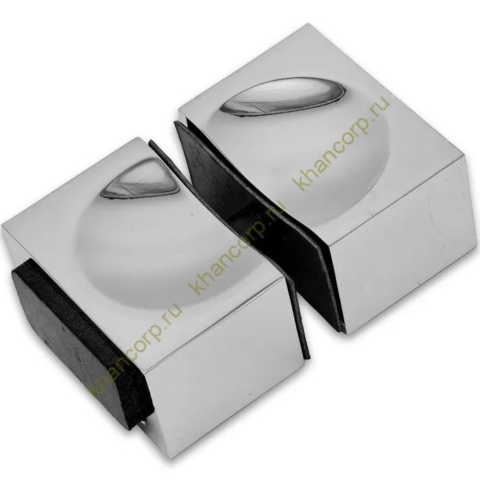 Ручка кноб FDR-66 с одним резиновым торцом, алюминий/хром