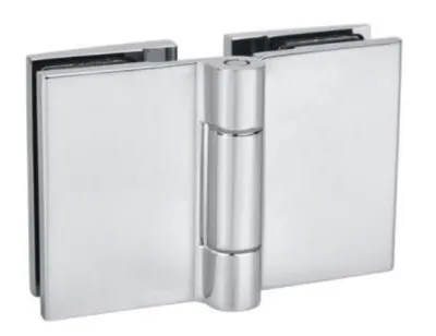 Петля Рея FDP-222 стекло-стекло 180° с крышками латунь/матовый