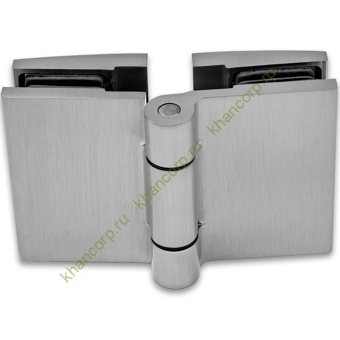 Петля Рея FDP-222 стекло-стекло 180° с крышками латунь/матовый