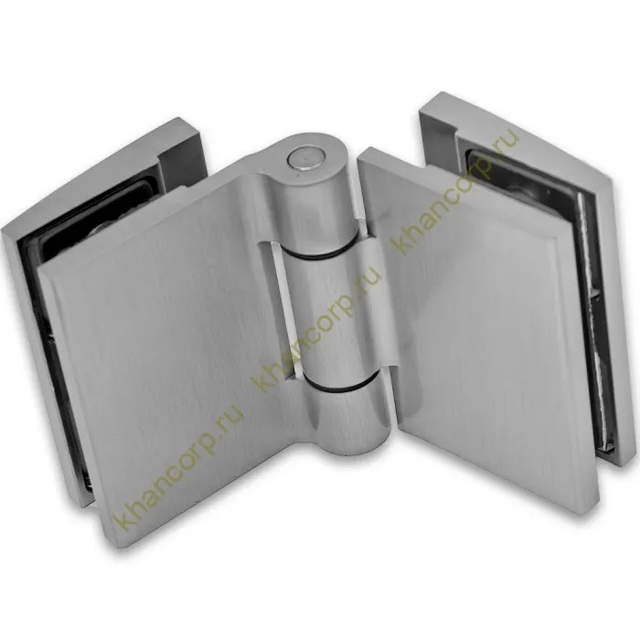 Петля Рея FDP-222 стекло-стекло 180° с крышками латунь/матовый