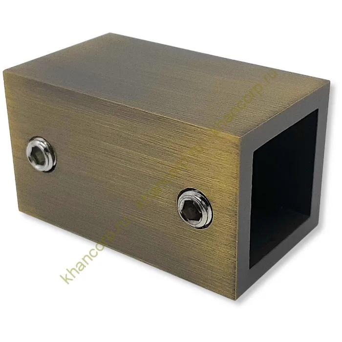 Крепление FDC-60 трубы 15х15 к стене, нержавейка/бронза