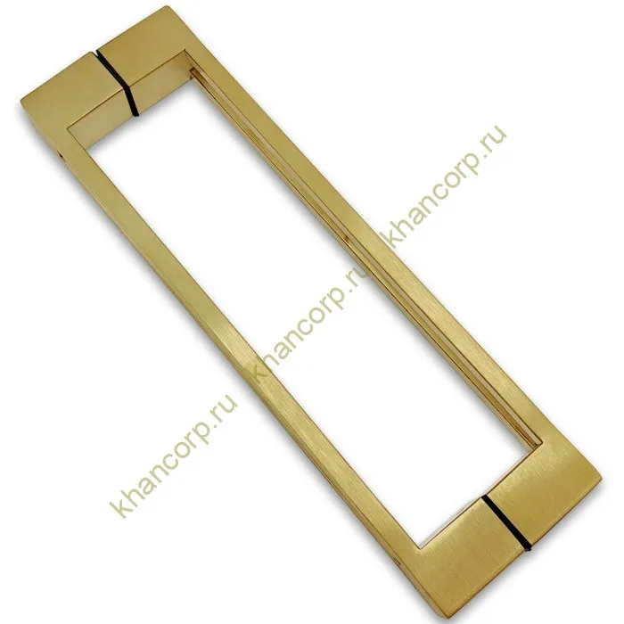 Ручка скоба FDR-89, 30х10х300х1.0 мм, нержавейка/брашированное золото